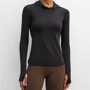 ALO Yoga AloSoft Black Hooded Sweatshirt